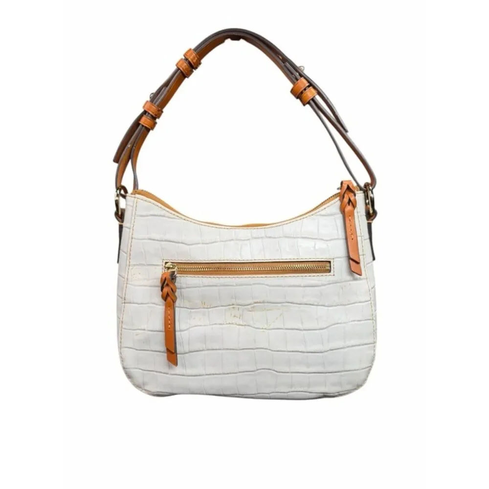 Dooney & Bourke Croco Embossed Small Kiley Hobo Bag READ CONDITION - Picture 3 of 12